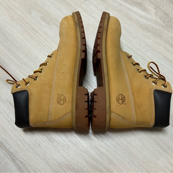 Timberland Boots‎ Size 3 Youth Boys 6 inch  Primaloft Waterproof Wheat Nubuck - Picture 4 of 10